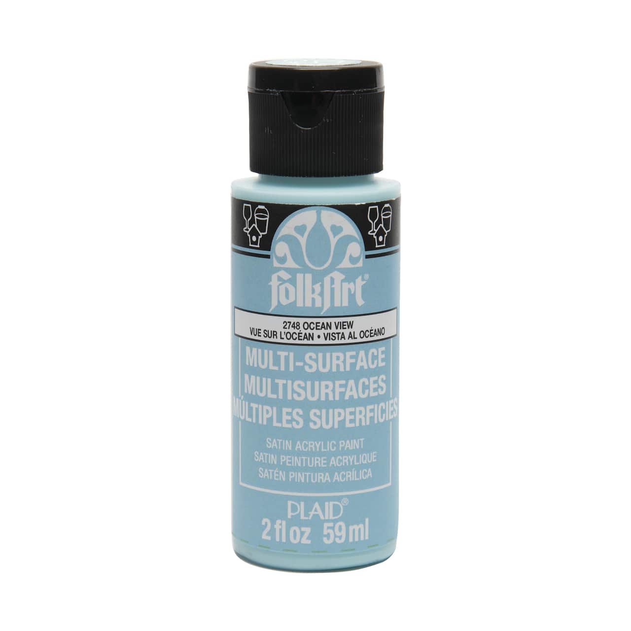 12 Pack: FolkArt® Multi-Surface Satin Acrylic Paint, 2oz.